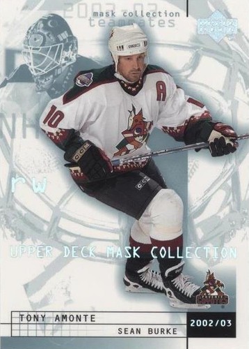 2002-03 Upper Deck Mask Collection - Sean Burke Tony Amonte #67