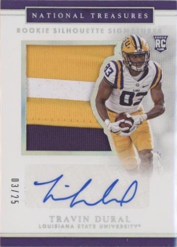 2017 Panini National Treasures Collegiate Travin Dural #158