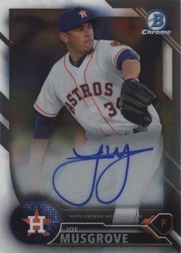 2016 Bowman Chrome - Joe Musgrove #CPA-JMU