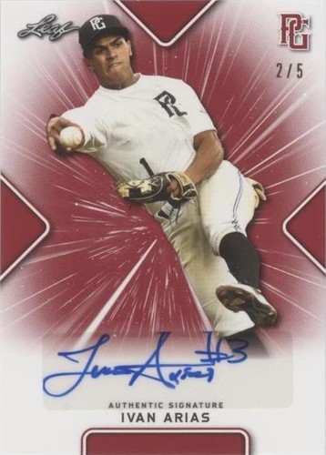 2021 Leaf Perfect Game National Showcase - Ivan Arias #BA-IA2