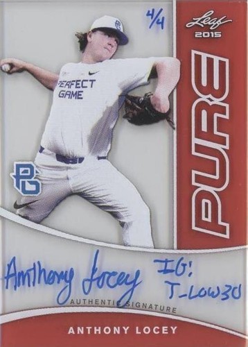 2015 Leaf Perfect Game National Showcase - Anthony Locey #PPG-AL1