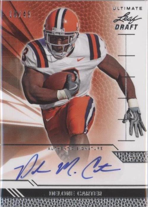 2011 Leaf Ultimate Draft Delone Carter #U-DC1