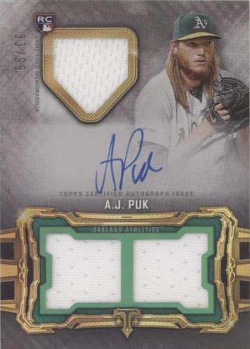 2020 Topps Triple Threads - A.J. Puk #RFPAR-AP