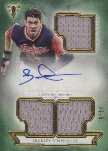 2018 Topps Triple Threads - Bradley Zimmer #RFPAR-BZ