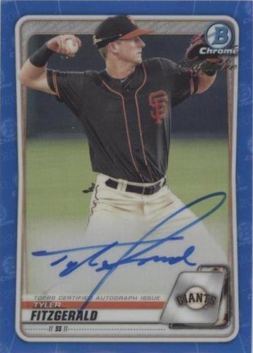 2020 Bowman Chrome Sapphire Edition - Tyler Fitzgerald #BSPA-TF