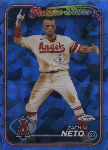 ツインエンジェルス トランプ 2024 Topps Series 2 Future Stars Zach Neto #545 Rainbow Foil