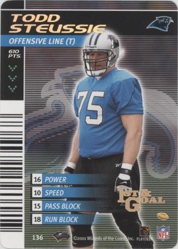 2001-02 NFL Showdown 1st & Goal Todd Steussie #136