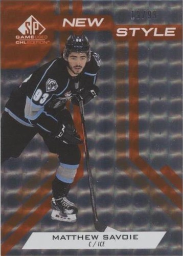 2021-22 Upper Deck SP Game Used CHL Edition - Matthew Savoie #NS-MS