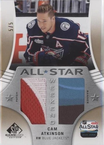 2019-20 Upper Deck SP Game Used - Cam Atkinson #AW-CA