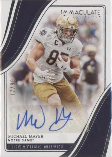 2023 Panini Immaculate Collection Collegiate Michael Mayer #SM-MMA