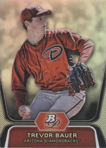 2012 BOWMAN STERLING Trevor Bauer RC Auto BLACK REFRACTOR 25