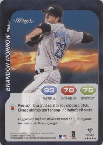 2011 Topps Attax - Brandon Morrow #26