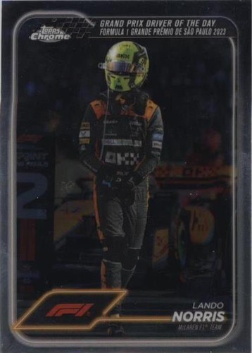 2024 Topps Paddock Pass F1 Formula 1 Red & Base - #57 Lando