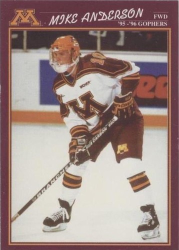 1995-96 University of Minnesota Golden Gopher WCHA - Mike Anderson #10