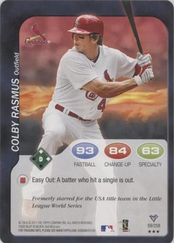 2011 Topps Attax - Colby Rasmus #59