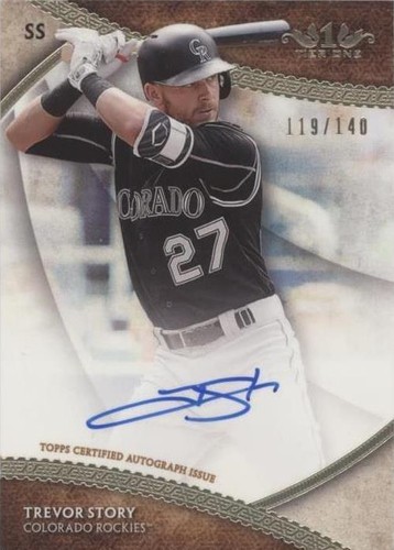 2017 Topps Tier One - Trevor Story #BOA-TST