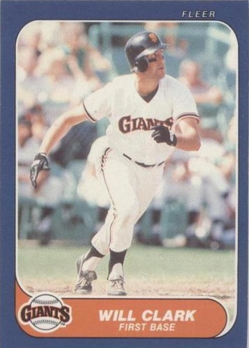 1986 Fleer Update - Will Clark #U-25