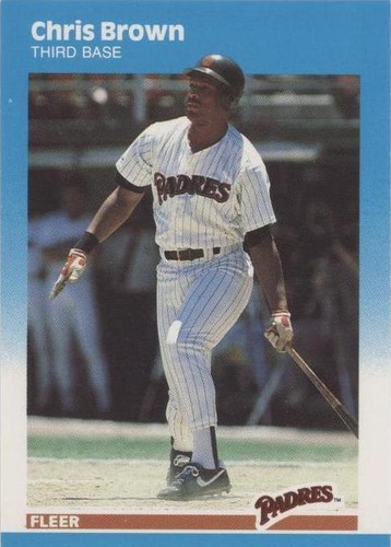 1987 Fleer Update - Chris Brown #U-11