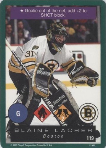 1995-96 Playoff One on One Challenge - Blaine Lacher #119
