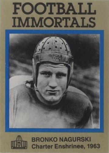 1985-88 Football Immortals Bronko Nagurski #89