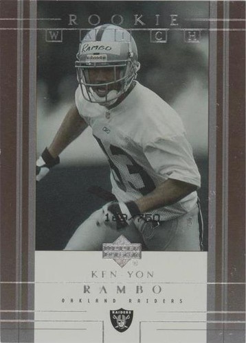 2001 Upper Deck Rookie F/X Ken-Yon Rambo #288