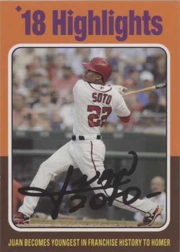 Juan Soto 2019 Topps Complete Set All-Star Game Gold Rookie