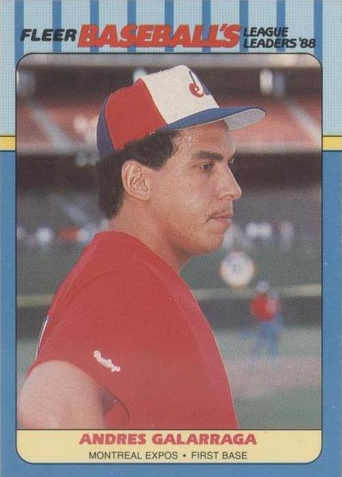 1988 Fleer Baseball's League Leaders - Andres Galarraga #14