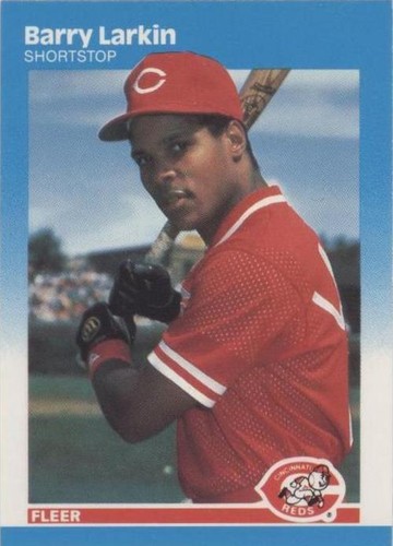 1987 Fleer #204 Barry Larkin Cincinnati Reds Rookie Card RC