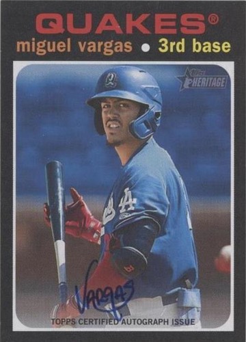 2020 Topps Heritage Minor League Edition - Miguel Vargas #ROA-MV
