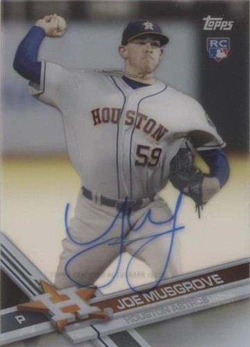 2017 Topps Clearly Authentic Autographs - Joe Musgrove #CAAU-JMU
