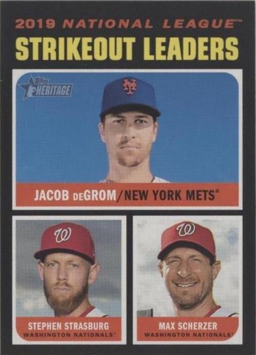 2020 Topps Heritage - Jacob deGrom Max Scherzer Stephen Strasburg #72