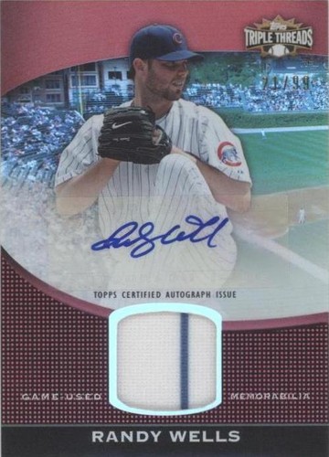 2011 Topps Triple Threads - Randy Wells #TTUAR-21