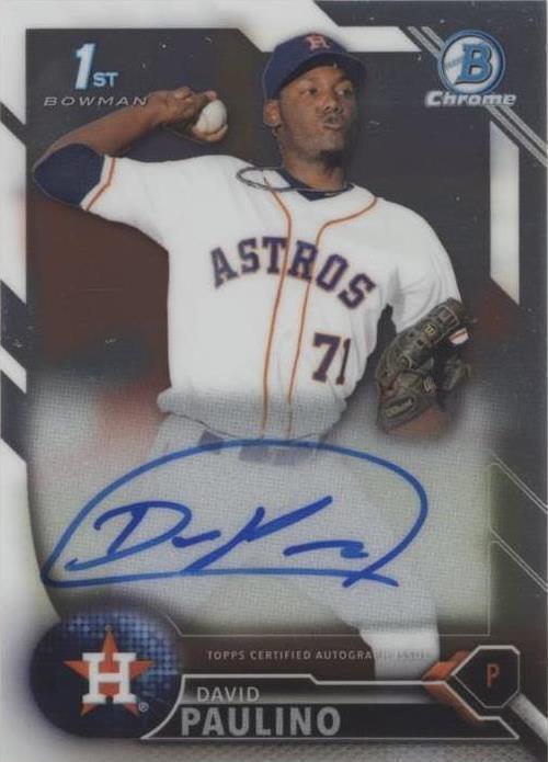 2016 Bowman Chrome - David Paulino #BCAP-DP