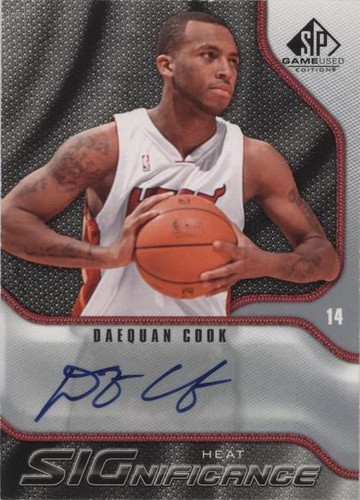 2009-10 SP Game Used - Daequan Cook #S-DC