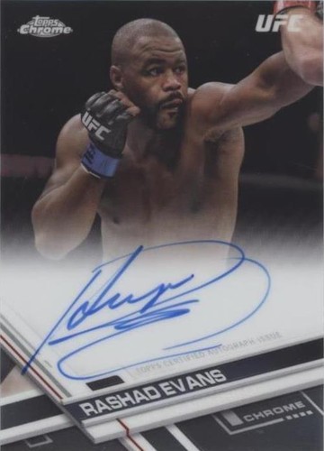 2017 Topps Chrome UFC - Rashad Evans #FA-RE