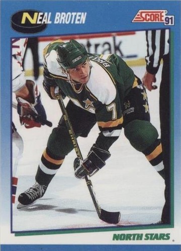 1991-92 Score Canadian - Neal Broten #500