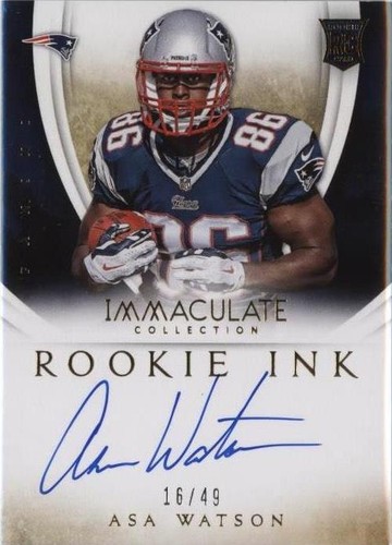 2014 Panini Immaculate Collection Asa Watson #29
