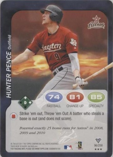 2011 Topps Attax - Hunter Pence #96