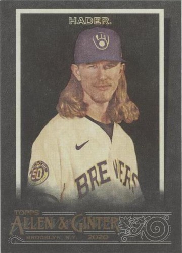 2020 Topps Allen & Ginter Chrome #219 Josh Hader Green REFRACTOR