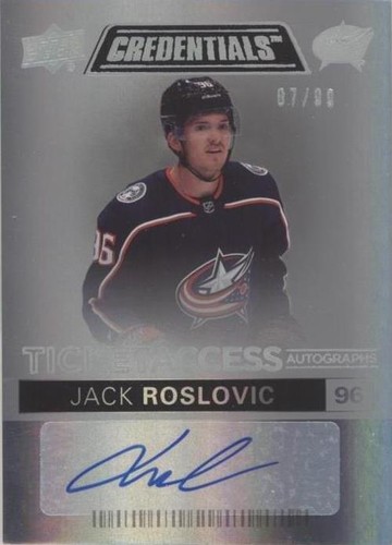2021-22 Upper Deck Credentials - Jack Roslovic #TAA-JR