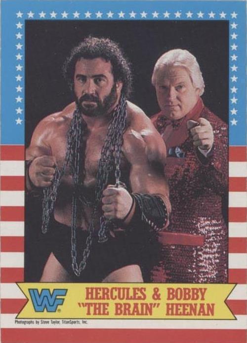 1987 O-Pee-Chee WWF - Bobby Heenan Hercules #9