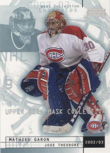 2002-03 Upper Deck Mask Collection - Jose Theodore Mathieu Garon #46