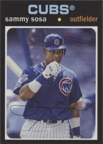VTG Sammy Sosa Chicago Cubs #21 Blue Majestic Jersey Made In
