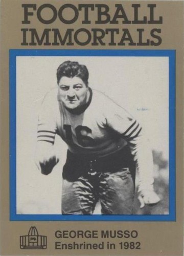 1985-88 Football Immortals George Musso #88