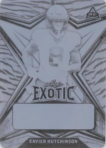 PLC　根絶　日FOIL 2022 Leaf Metal Draft Blue Prismatic /30 Xavier Hutchinson