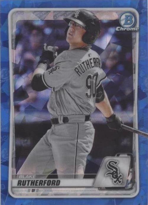 2020 Bowman Chrome Draft Sapphire Edition - Blake Rutherford #BD-172