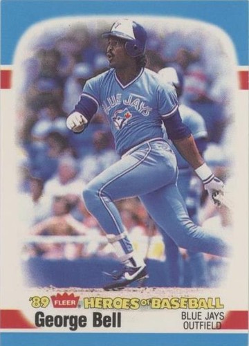 1989 Fleer Heroes of Baseball - George Bell #1