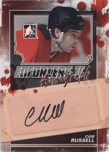 2013-14 In the Game Enforcers II - Cam Russell #A-CR