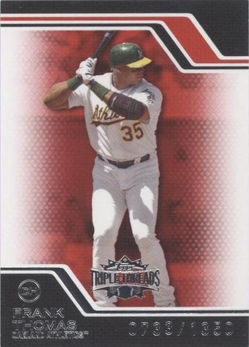 2008 Topps Triple Threads - Frank Thomas #80