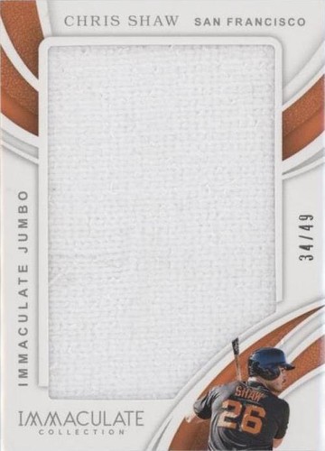 2019 Panini Immaculate Collection - Chris Shaw #IJ-CH